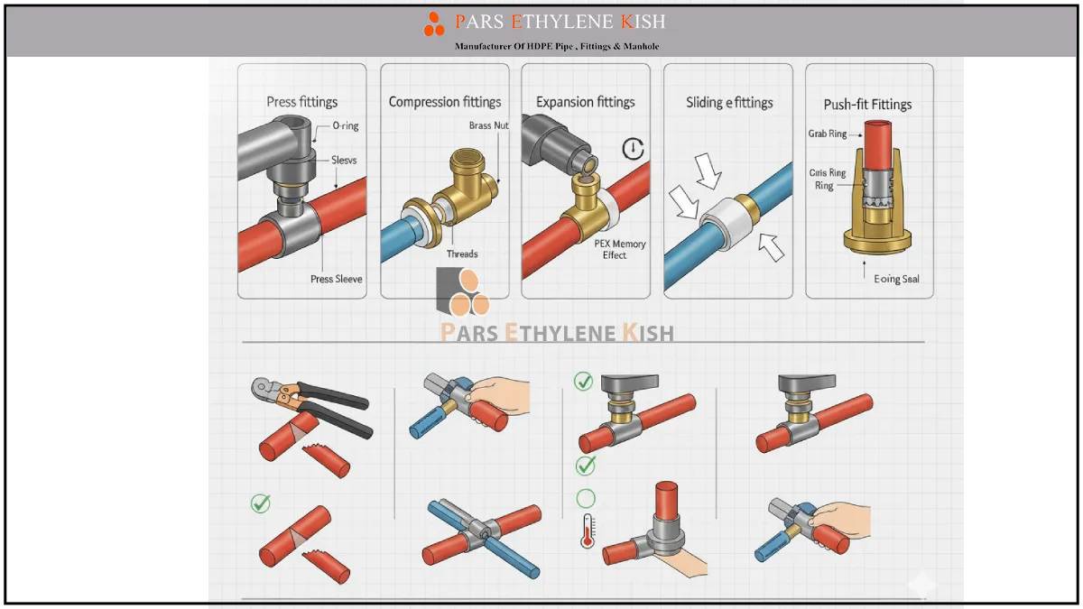 اتصالات لوله PEX و PE-RT
